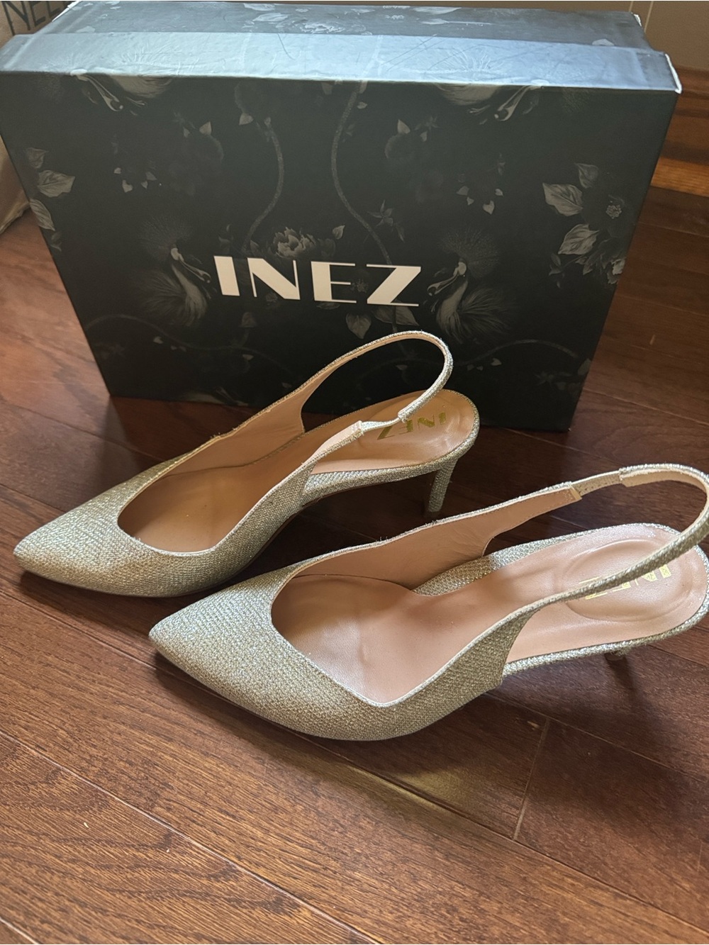 INEZ EUC Slingback Heels